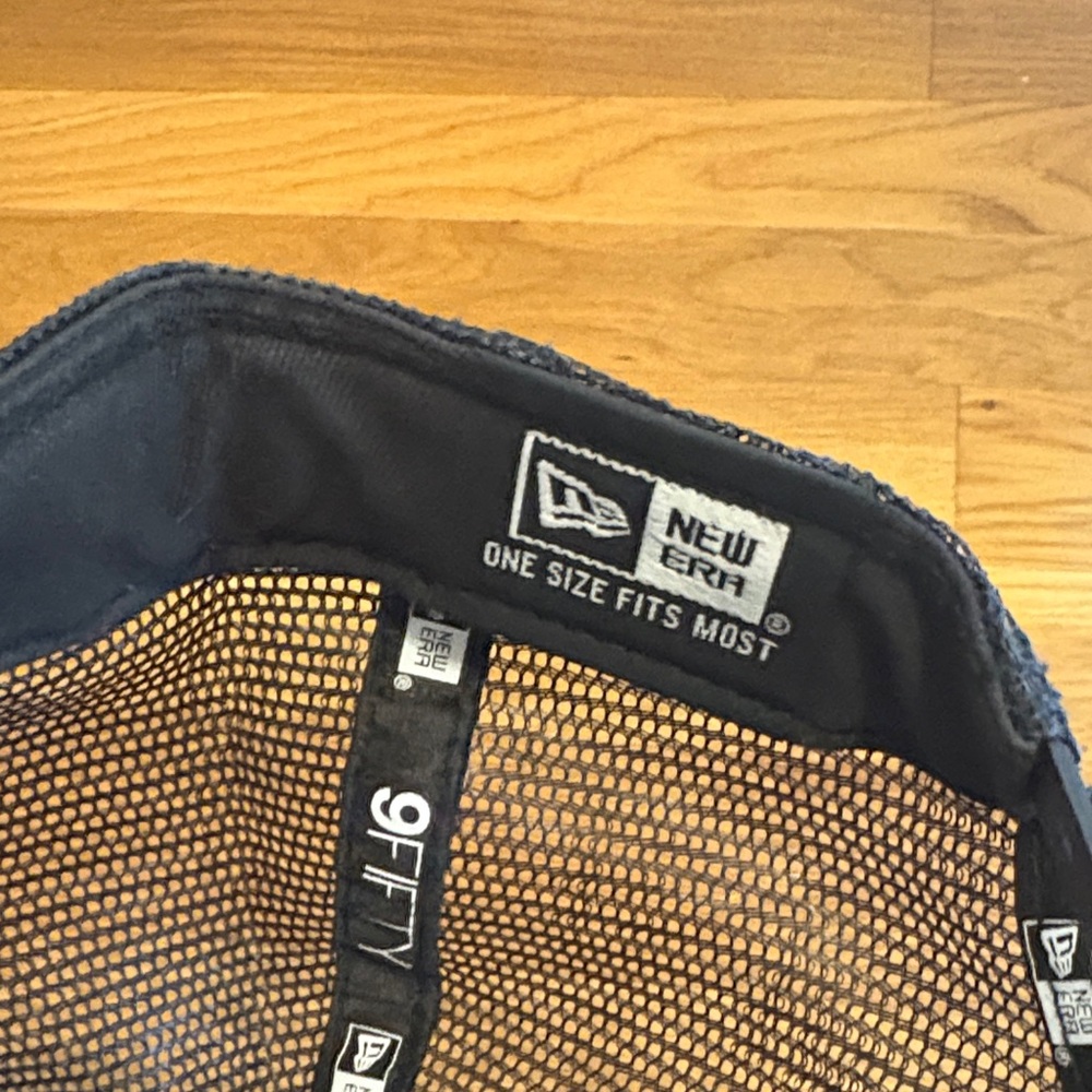 Massenomics Lift Embroidered Trucker Hat in Navy with White Logo - Picture 2 of 3